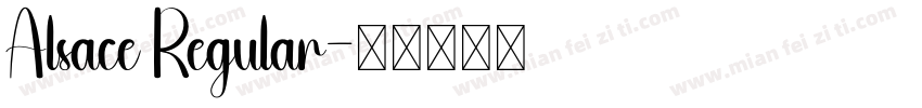 Alsace Regular字体转换